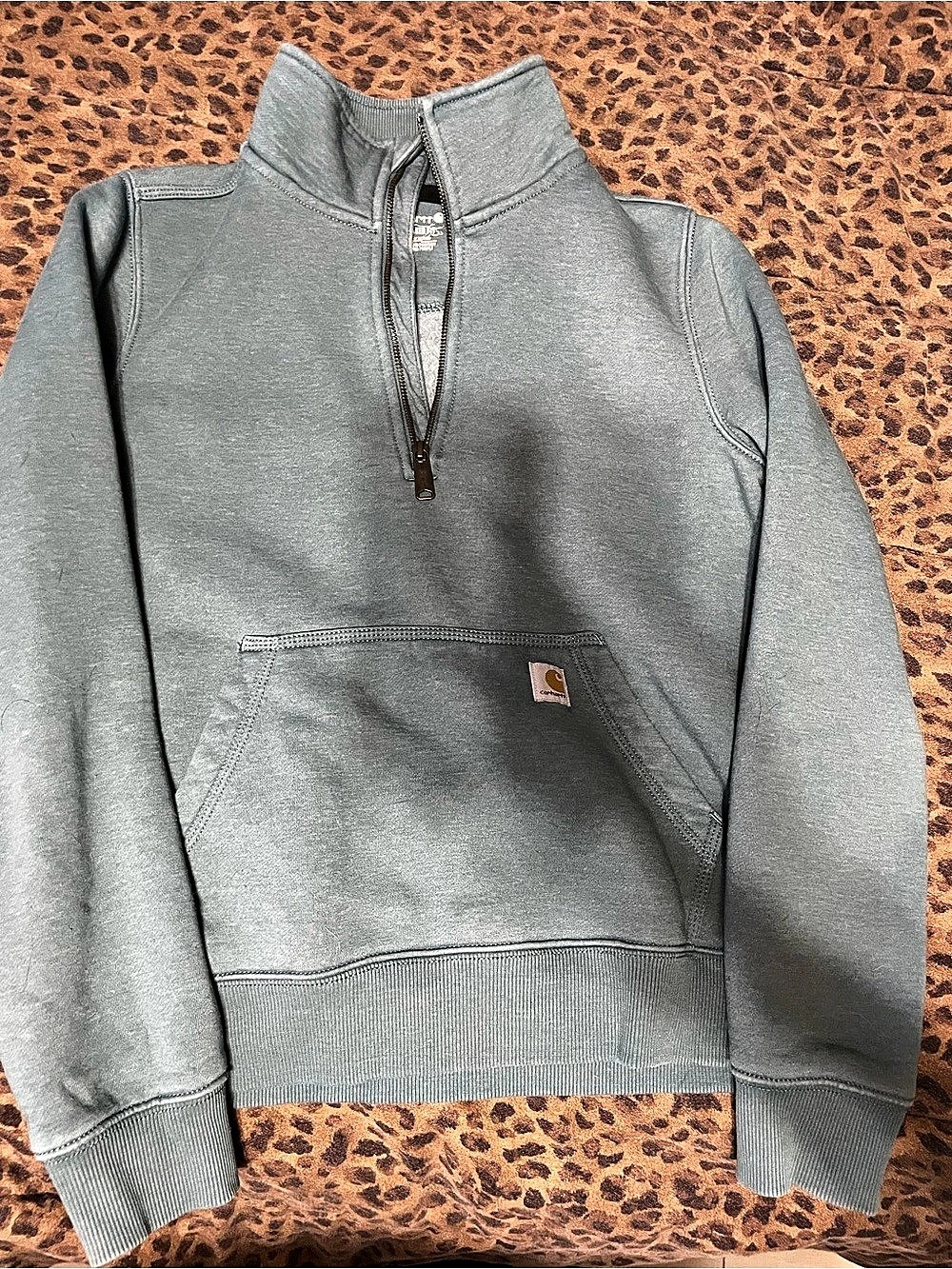 Carhartt Women's Relaxed Fit Half-Zip Sweatshirt Medium